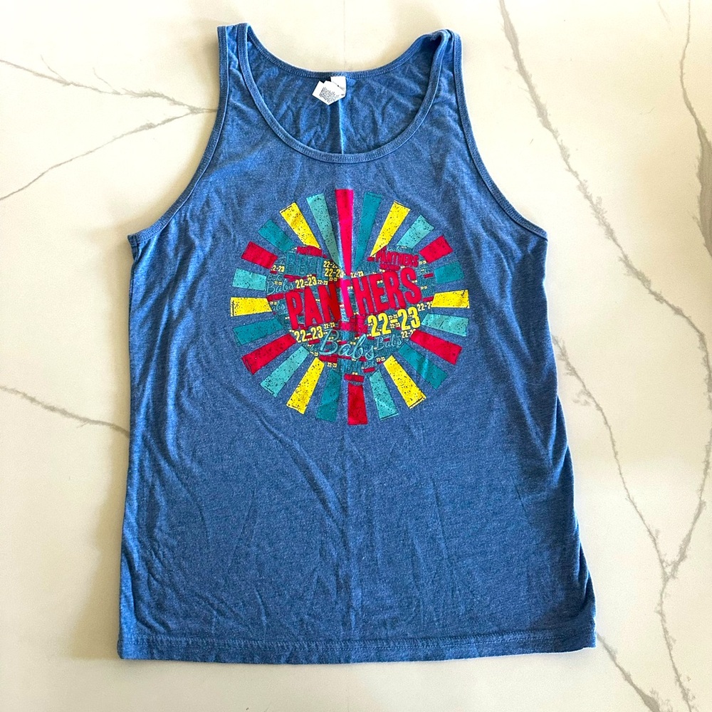 Panthers, Cheer Athletics, 2022/2023 season tank top, Bella Canvas = super soft!
